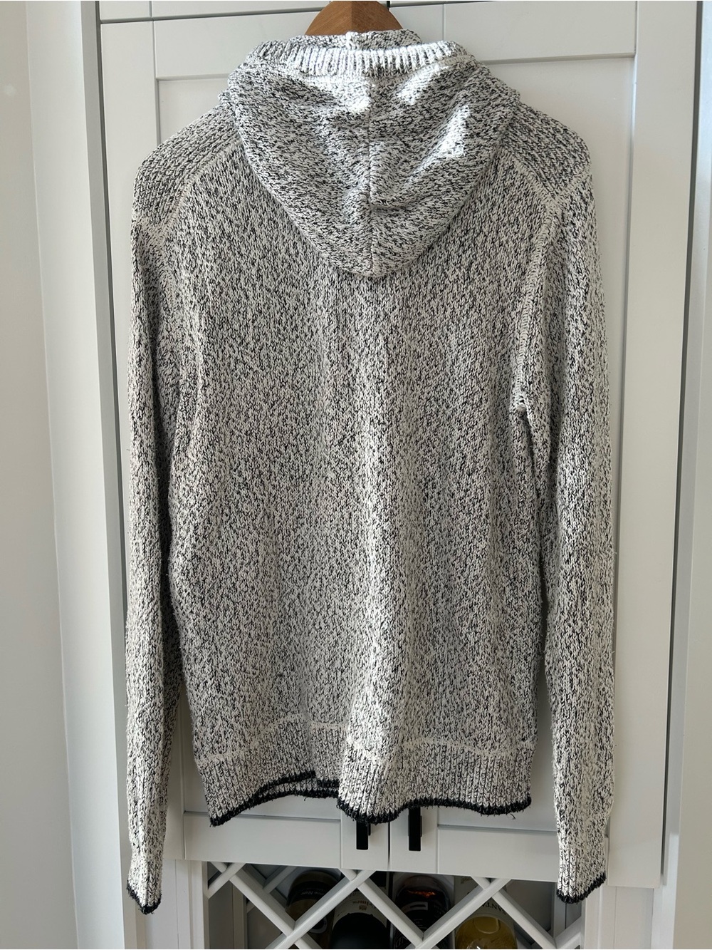 Roots Men's Size Medium Heather Grey Zip-Front Hoodie Sweater - Picture 5 of 6